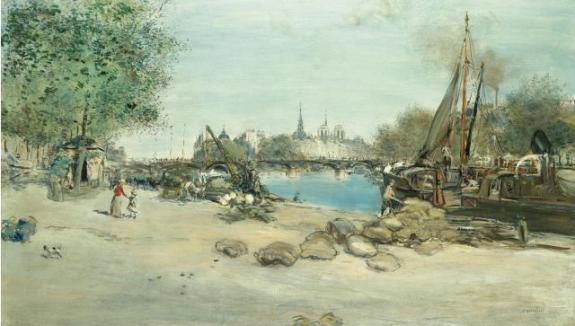 The Port Saint Nicolas In Paris