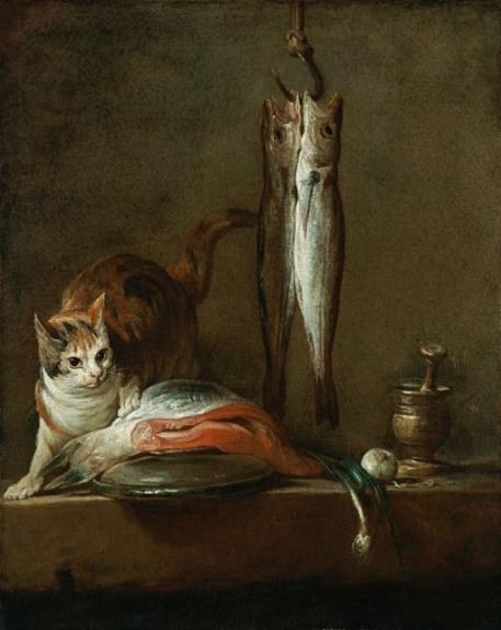 Bodeg N Con Gato Y Pescado