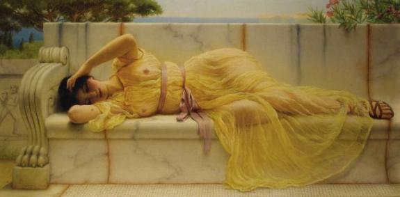 Girl In Yellow Drapery