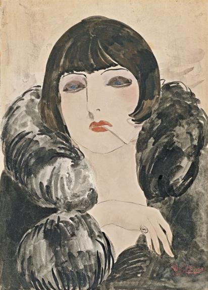 Portrait Of A Woman With Cigarette