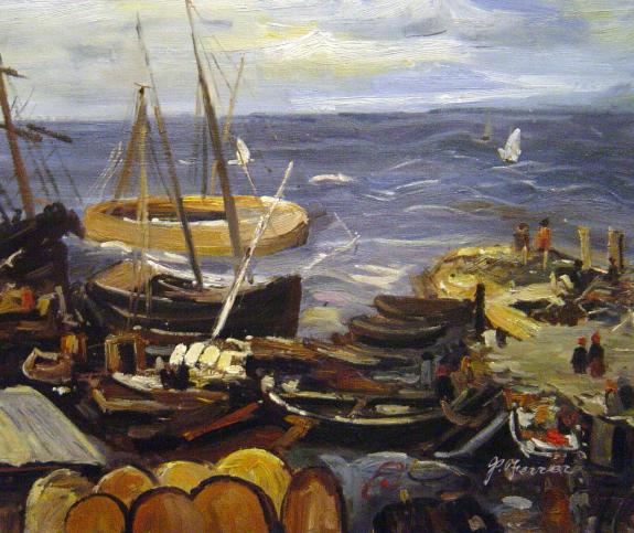 Landscape, Ship, Picture, Mast, Newport