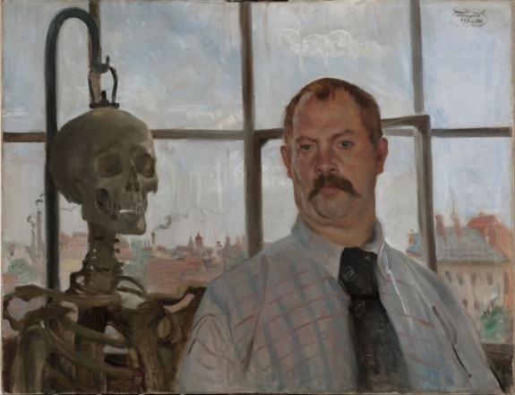 Selfportrait With Skeleton