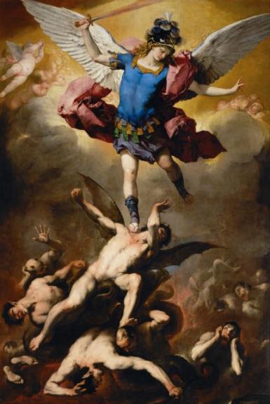 The Fall of the Rebel Angels Luca Giordano
