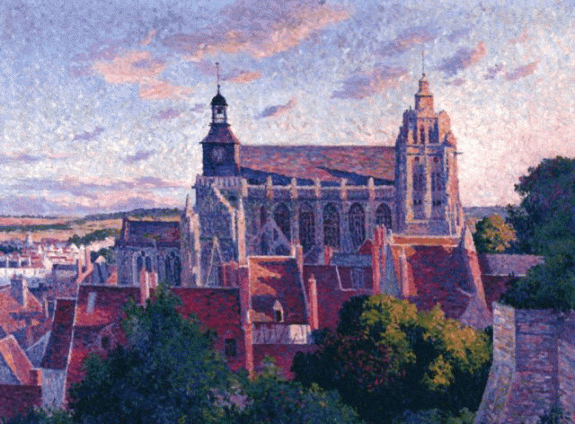 The Cathedral at Gisors, View of the Ramparts