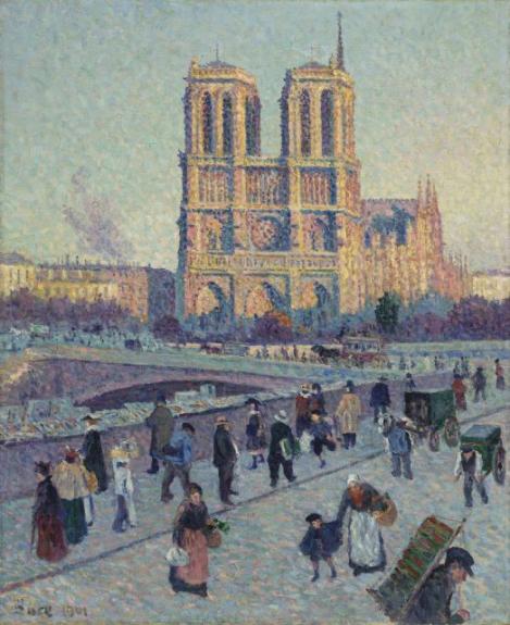Le Quai Saint Michel Et Notre Dame