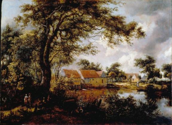 Wooded Landscape With A Water-mill