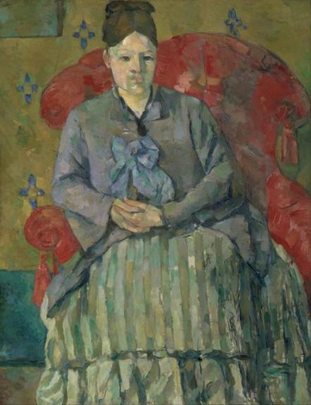 Madame C Zanne In A Red Armchair