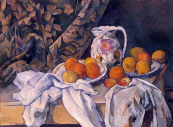 Still Life With A Curtain