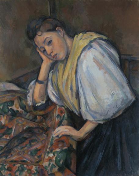 Young Italian Woman At A Table