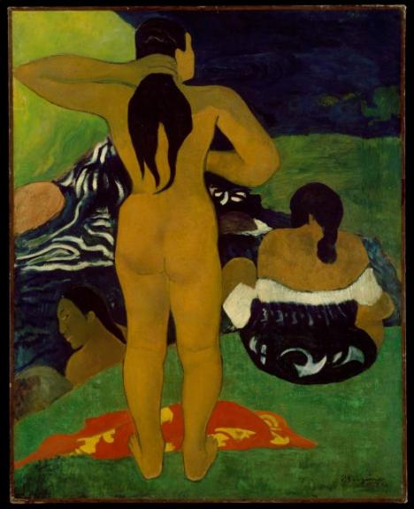 Tahitian Woman Bathing