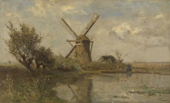 Molen Bij Een Plas