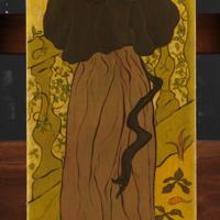 Woman Standing Beside Railing With Poodle