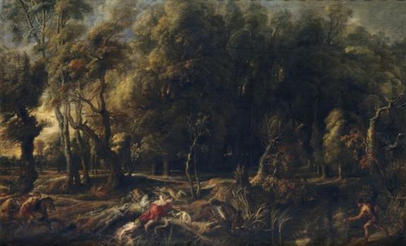 Atalanta And Meleager Hunting The Wild Boar Of Calydon