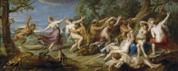 Diana And Her Nymphs Surprised By Satyrs