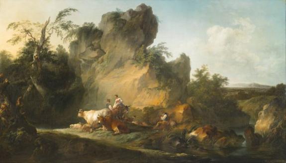 Landscape With Figures And Animals