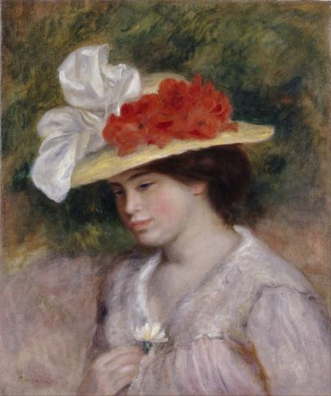 Woman In A Flowered Hat