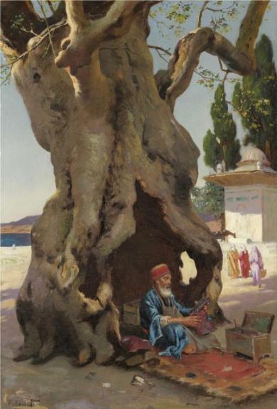 Cobbler In The Shade Of A Baobab Tree