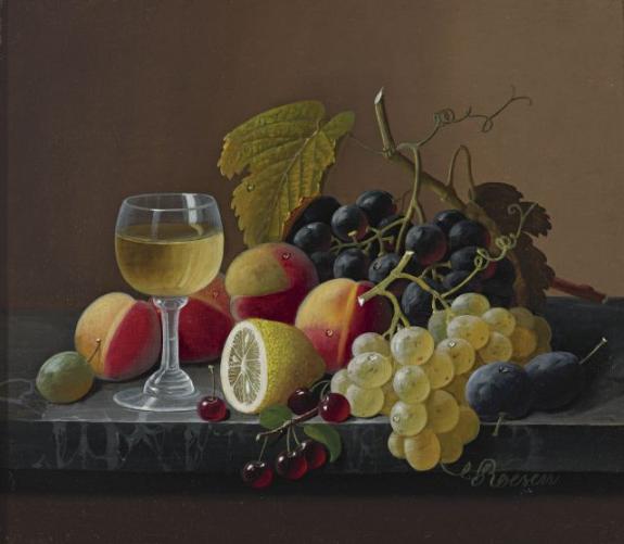 Still Life Of Fruit With Lemon