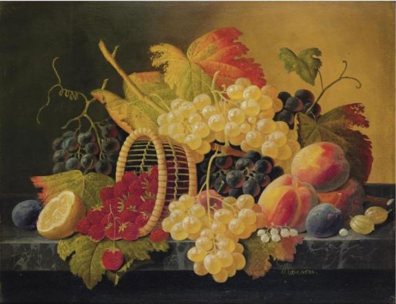 Still Life With Strawberries And Fruit
