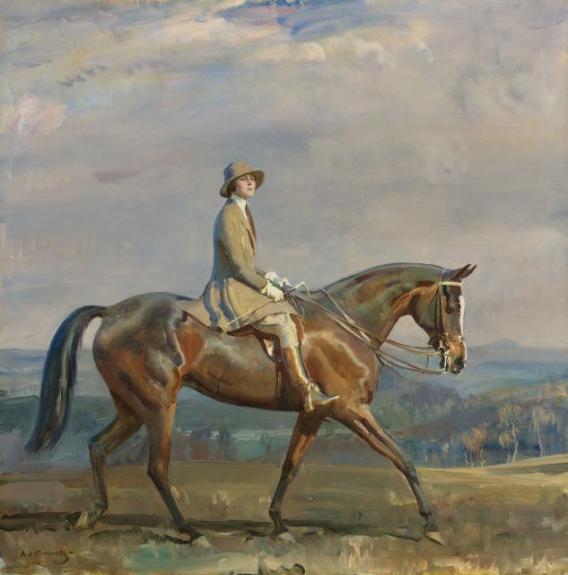 Portrait Of Mrs. Margaretta Park Frew Riding