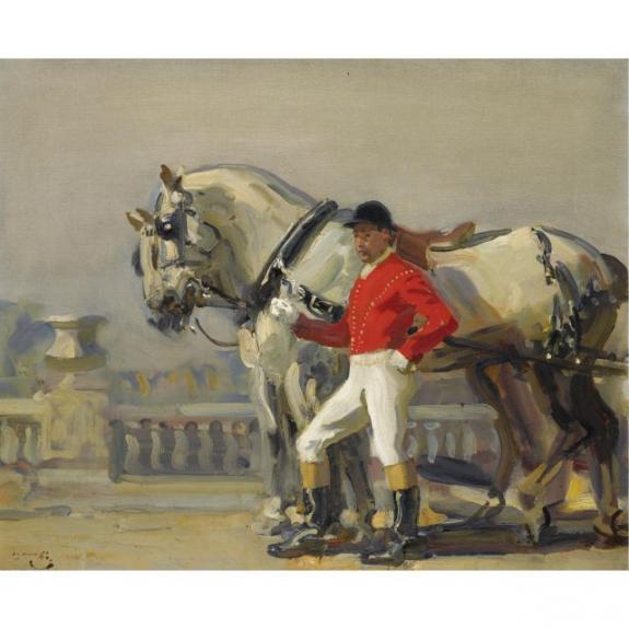 The Lead Horse Of The Royal Carriage