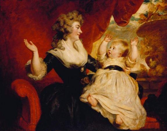 Georgiana, Duchess of Devonshire, with her daughter Georgiana, later Countess of Carlisle