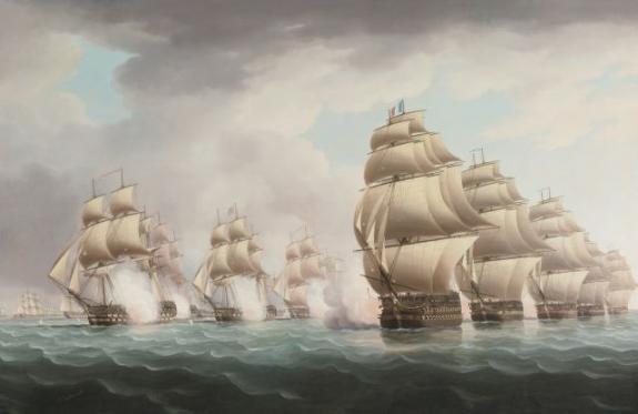 Commodore Dance Discovering The French Fleet Under Rear