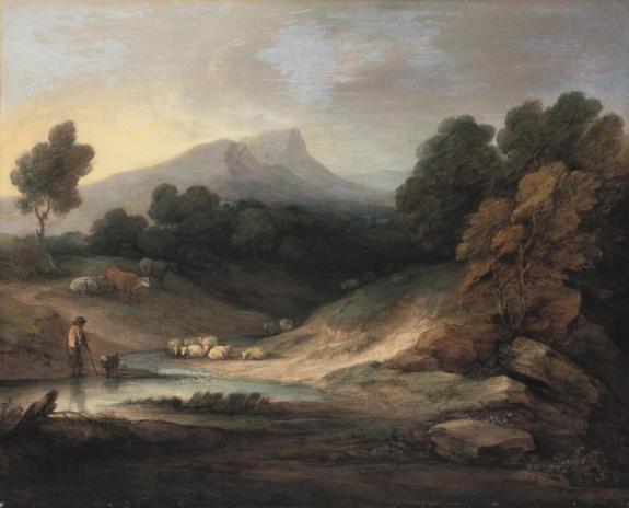 Landscape With Shepherd And Flock