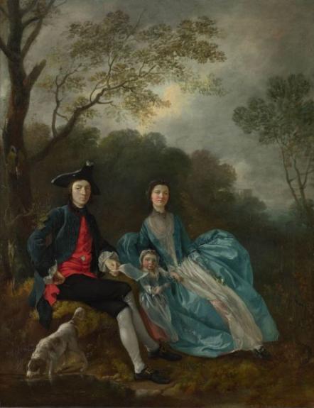 Portrait Of The Artist With His Wife And Daughter