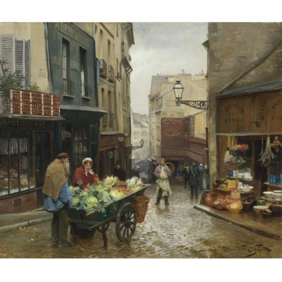 Market On The Rue Mouffetard, Paris