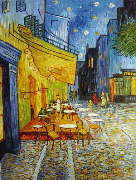 Cafe Terrace on the Place du Forum, Arles, at Night