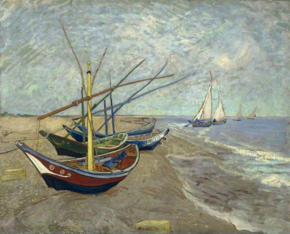 Fishing Boats On The Beach At Saintes Maries De La Mer