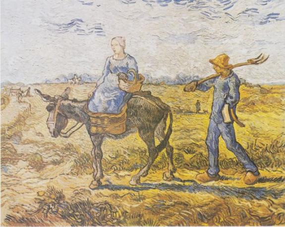 Peasant Couple Going To Work