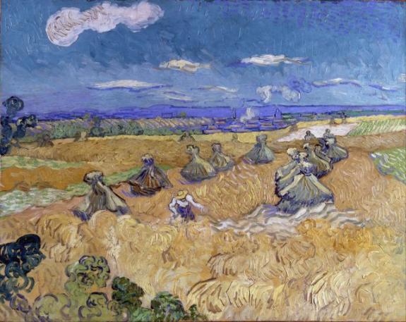 Wheat Fields With Reaper