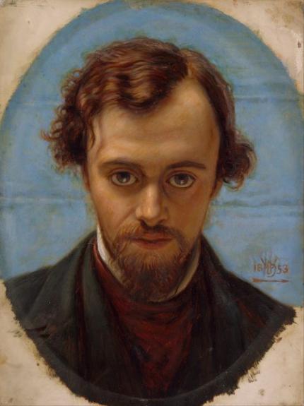 Portrait Of Dante Gabriel Rossetti At 22 Years Of Age