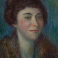 Head Of Woman With Fur Collar