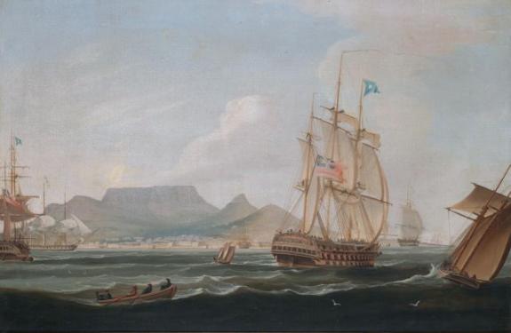 The East Indiamen Lowther Castle, Off Table Bay, Cape Town