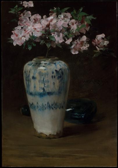 Pink Azalea - Chinese Vase