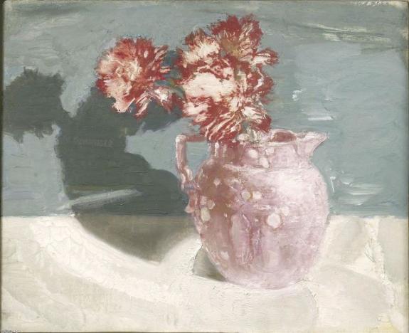 Pink Lustre With Carnations